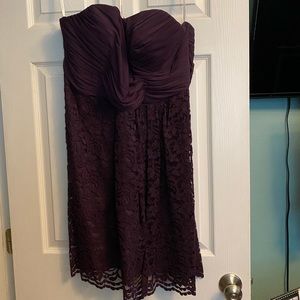 David’s bridal purple lace dress, size 16